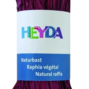 Raffia HEYDA 50g természetes anyagból bordó 204887792