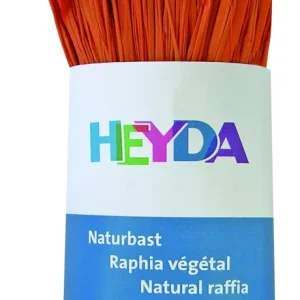 Raffia HEYDA 50g természetes anyagból narancssárga 204887794