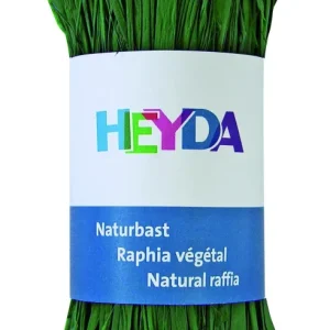 Raffia HEYDA 50g természetes anyagból sötét zöld 204887797