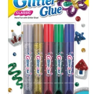 Ragasztó csillámos GLITTER Glue 5 metál szín/csg 5x10,5ml