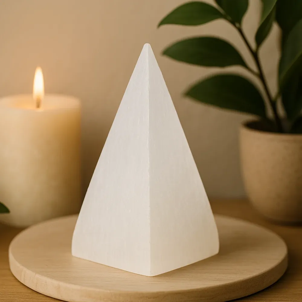 Szelénit piramis kristály – 10 cm