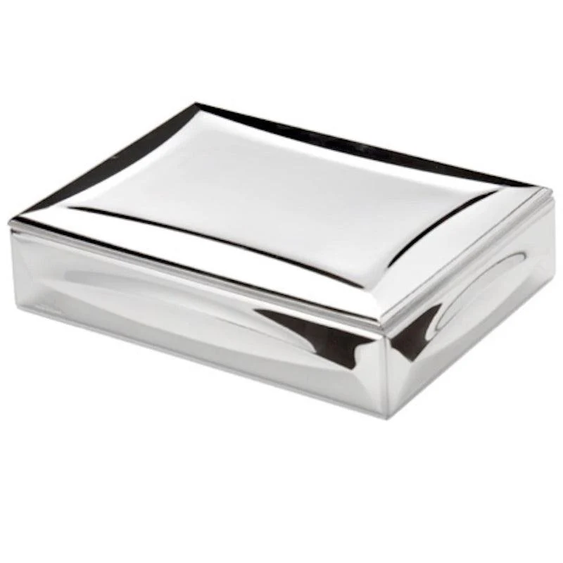 Sovrani ékszerdoboz 13x18cm ezüst laminált W251