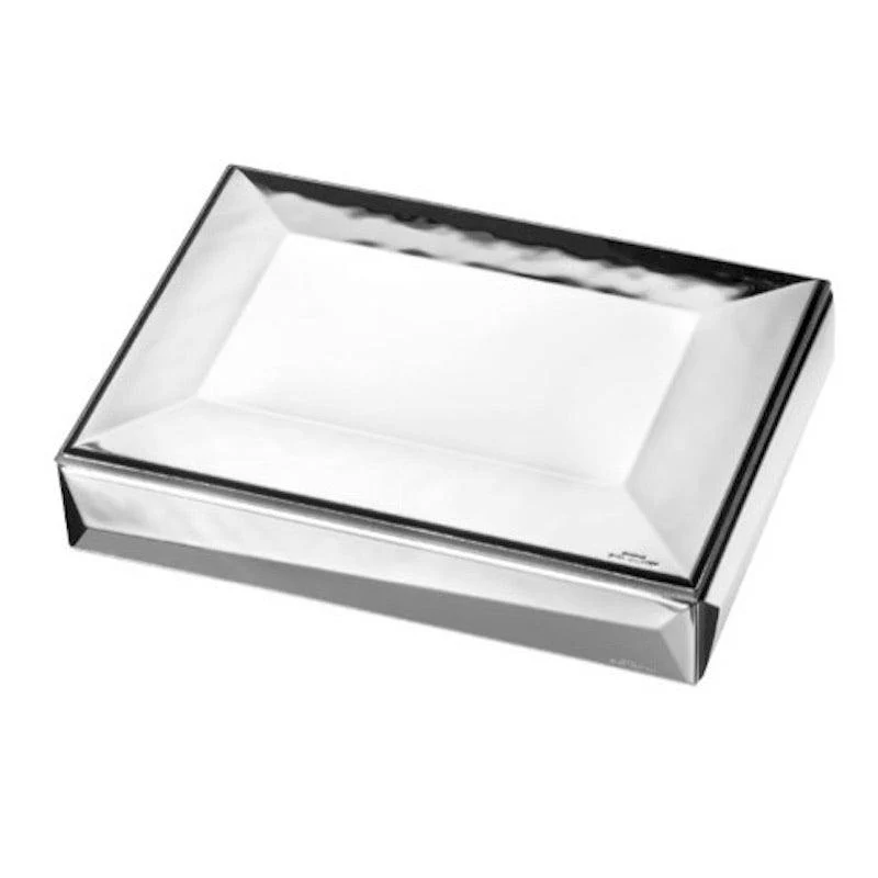 Sovrani ékszerdoboz 13x18cm ezüst laminált W867