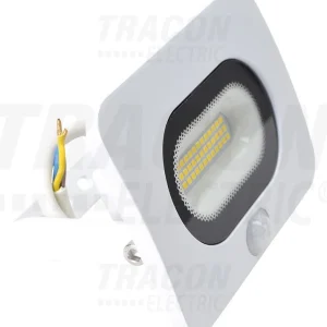Tracon LED reflektor, RSMDLFM széria Fehér Mozgásérzékelővel 20W, 4000K, IP65, 220-240V AC, 1600lm, 110°, 3-10m, EEI=G RSM...