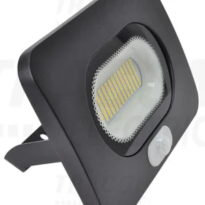 Tracon LED reflektor, RSMDLM Fekete Mozgásérzékelővel széria 220-240V AC, 50W, 4000K, IP65, 4000lm, 110°, 3-10m, EEI=G RSM...