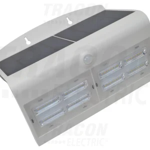 Tracon Napelemes LED reflektor mozgásérzékelő.Fehér 6,8 W, 4000 K, 800 lm, IP65, 3,7 V, 4 Ah LSLBW7W