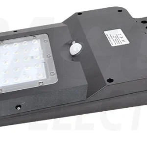 Tracon Napelemes utcai LED világítótest mozgásérzékelő.Fekete 40 W, 4000 K, 4800 lm, IP65, 9,6 V, 12 Ah LSLS40W