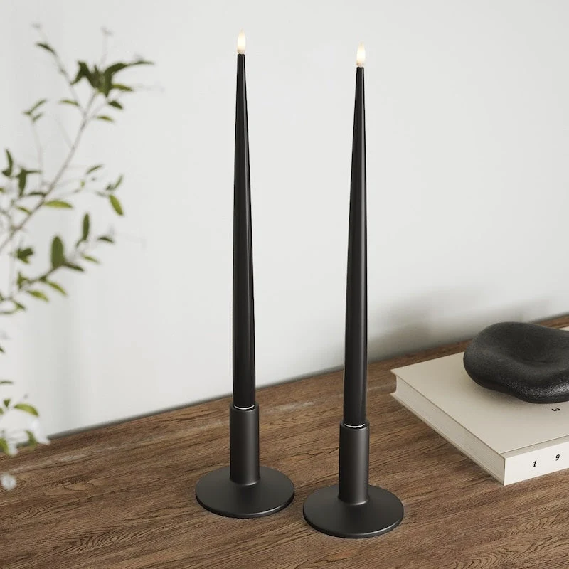 LED töltés fény hiányával, 2 db (38 cm) Fekete