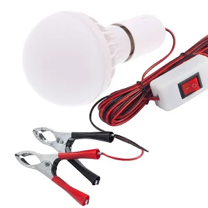 LED lámpa 12V-os lámpa krokodil klipszekkel