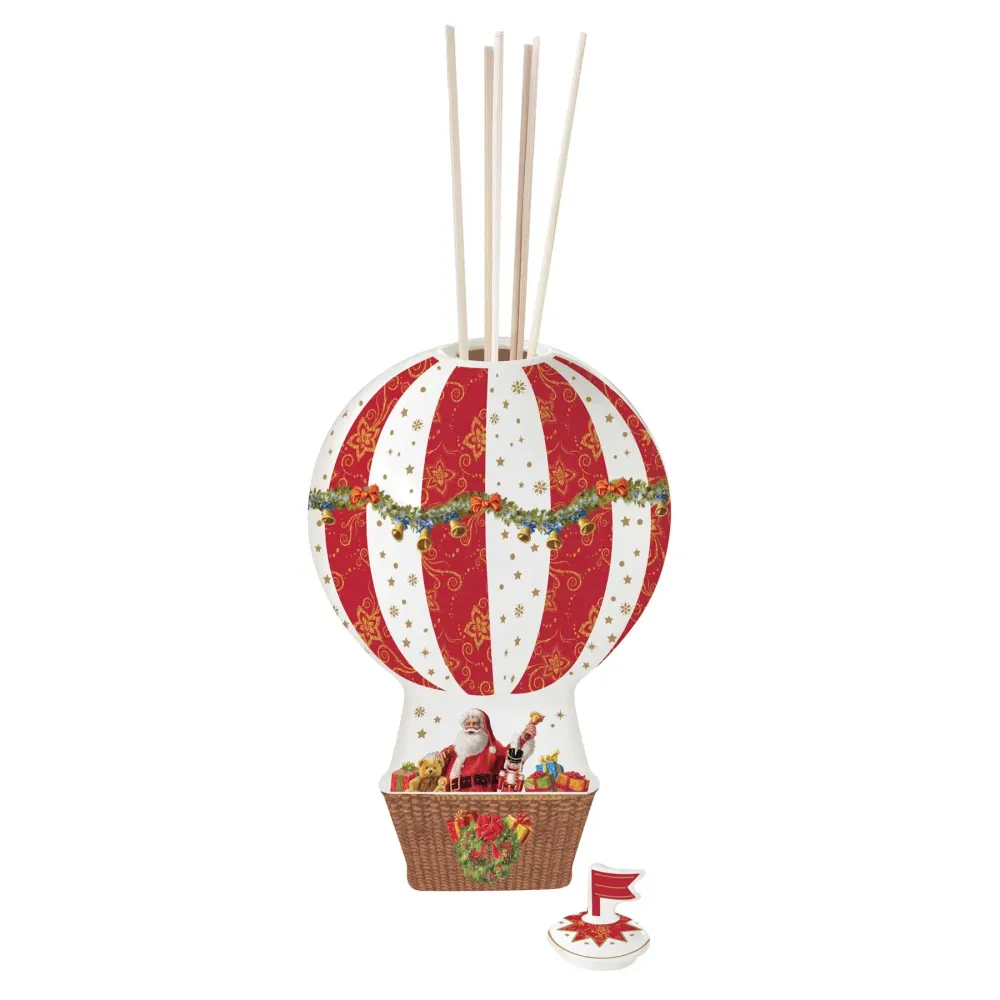 Karácsonyi hőlégballon Illatosító rattan pálcával narancs fahéj Christmas Memories