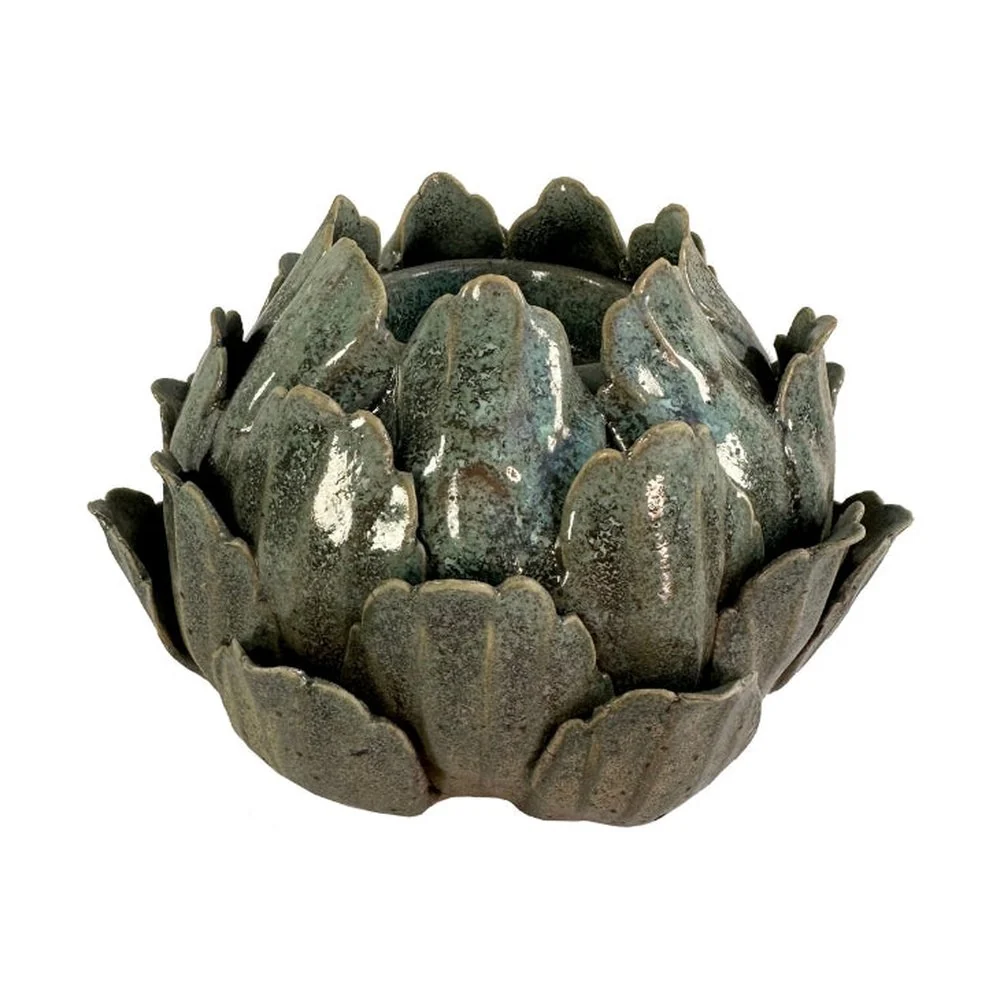 ARTICHOKE zöld kerámia articsóka mécsestartó Ø 13 cm