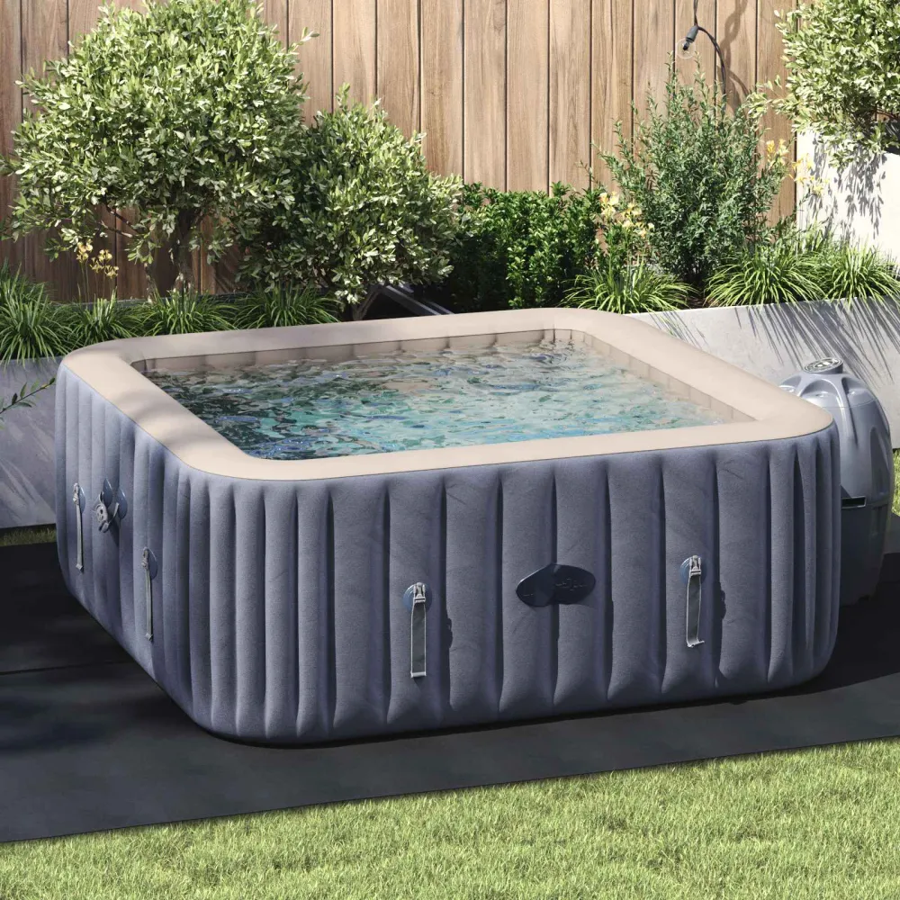 vidaXL Medence alatlappal Fekete 300 x 220 x 0,1 cm Nemes szövet