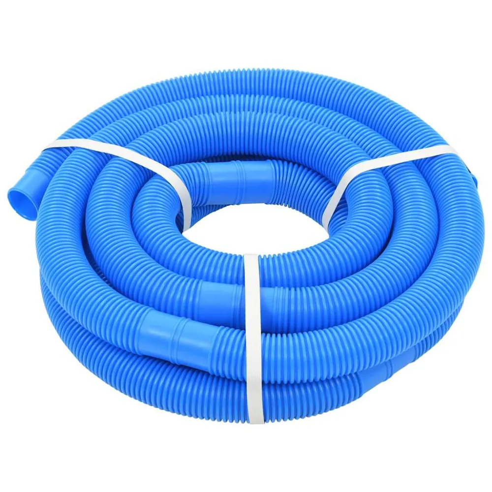 vidaXL kék medencetömlő szorítóbilincsekkel 38 mm 6 m