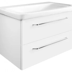 MILANO Mosdóalsószekrény 80 cm széles fehér