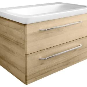 MILANO Mosdóalsószekrény 80 cm széles tölgy
