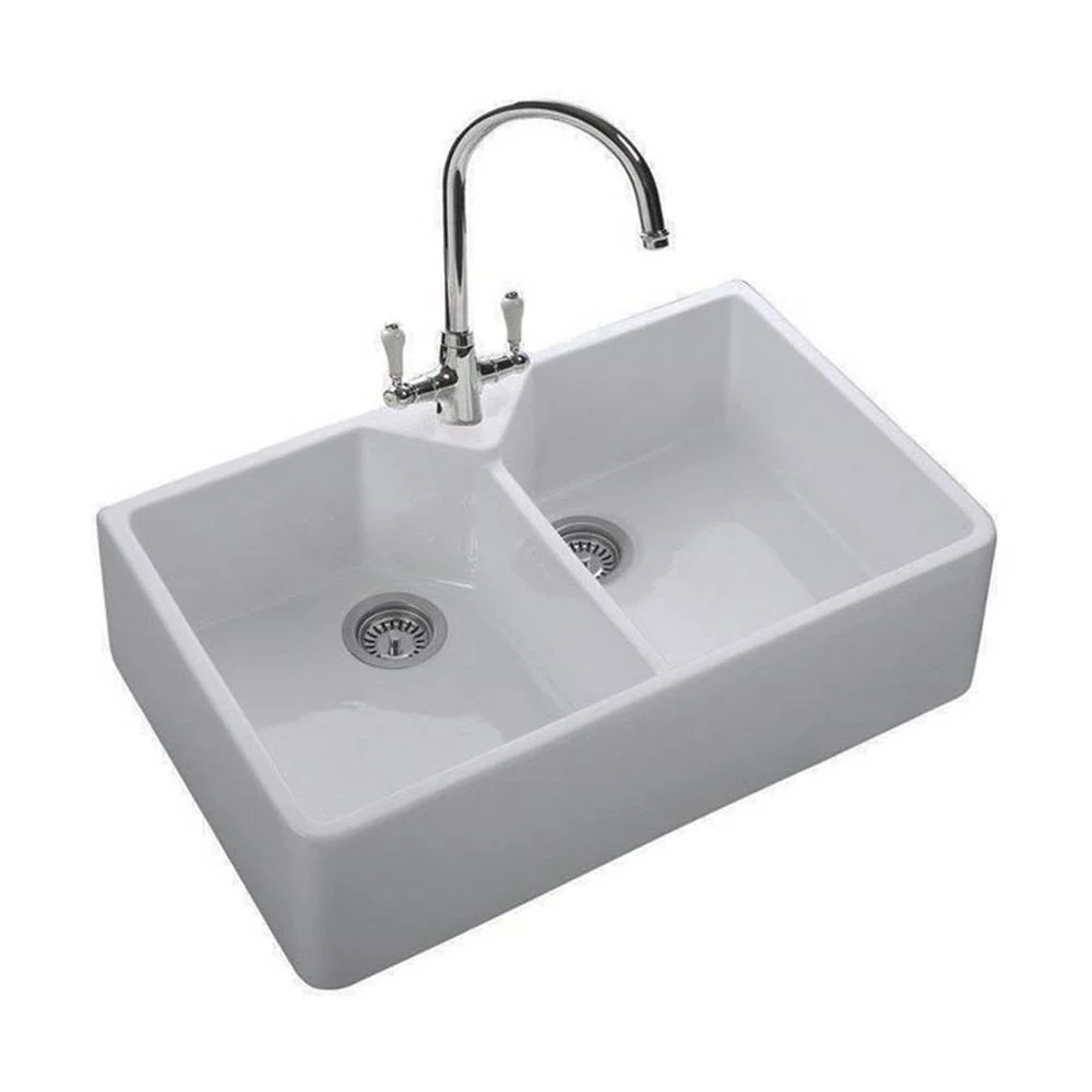 MAISON beépíthető kétosztatú szögletes kerámiakagyló 80 cm