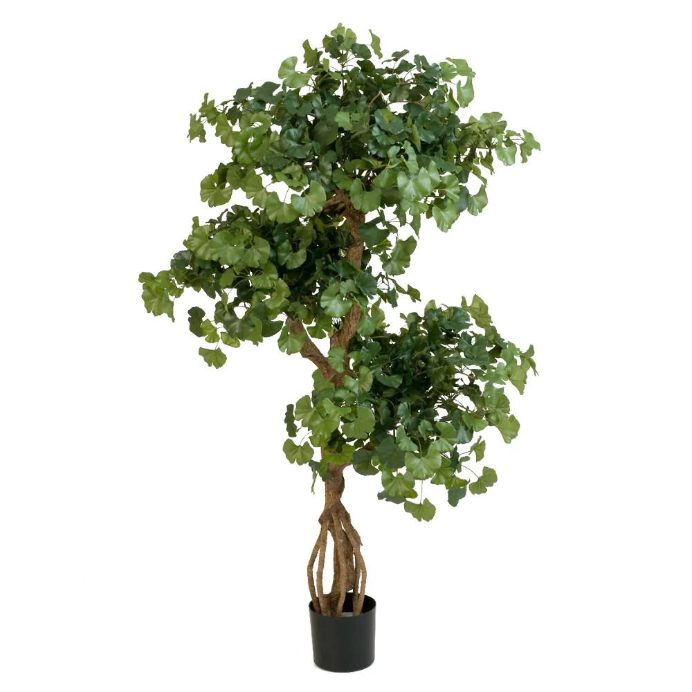 Ginkgo fa cserepes műnövény 145 cm zöld "Ginkgo"