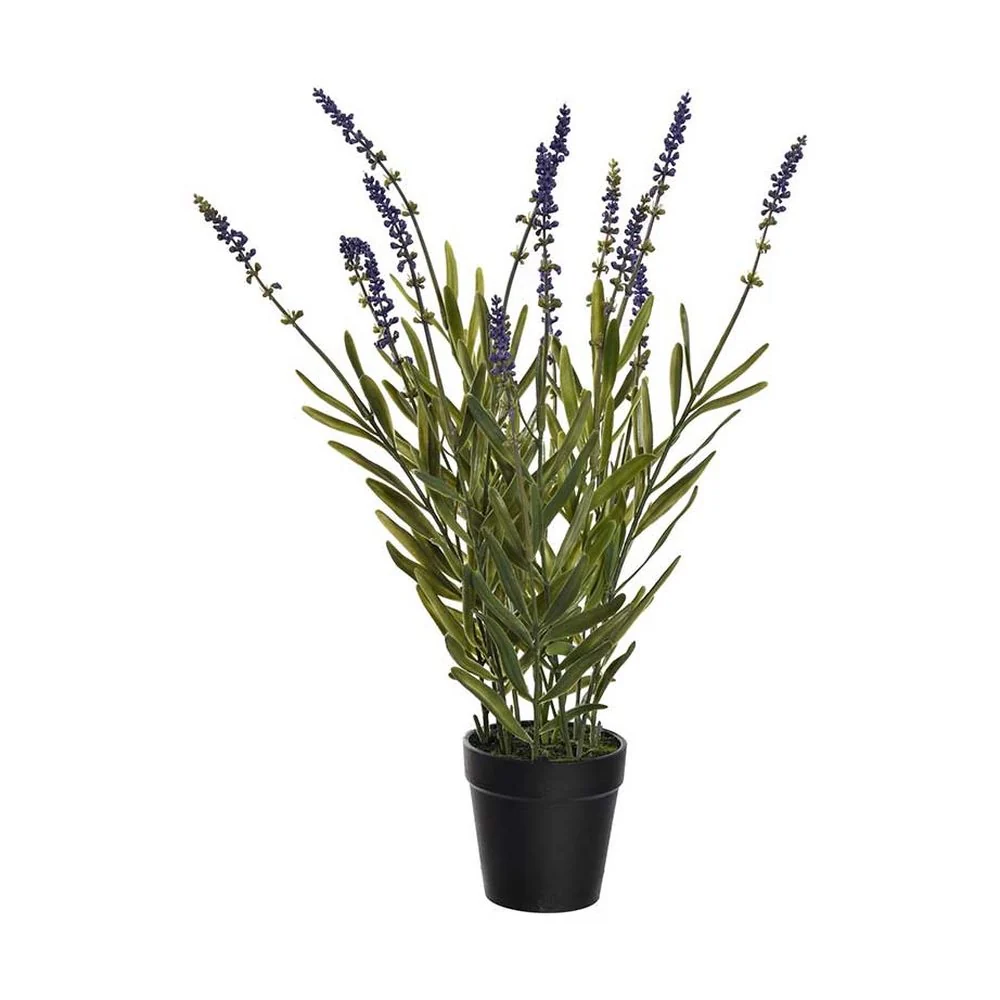 Cserepes mű levendula bokor 45 cm liláskék "Lavender"