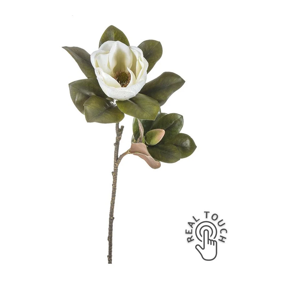 MAGNOLIA fehér mű magnólia ág 83 cm