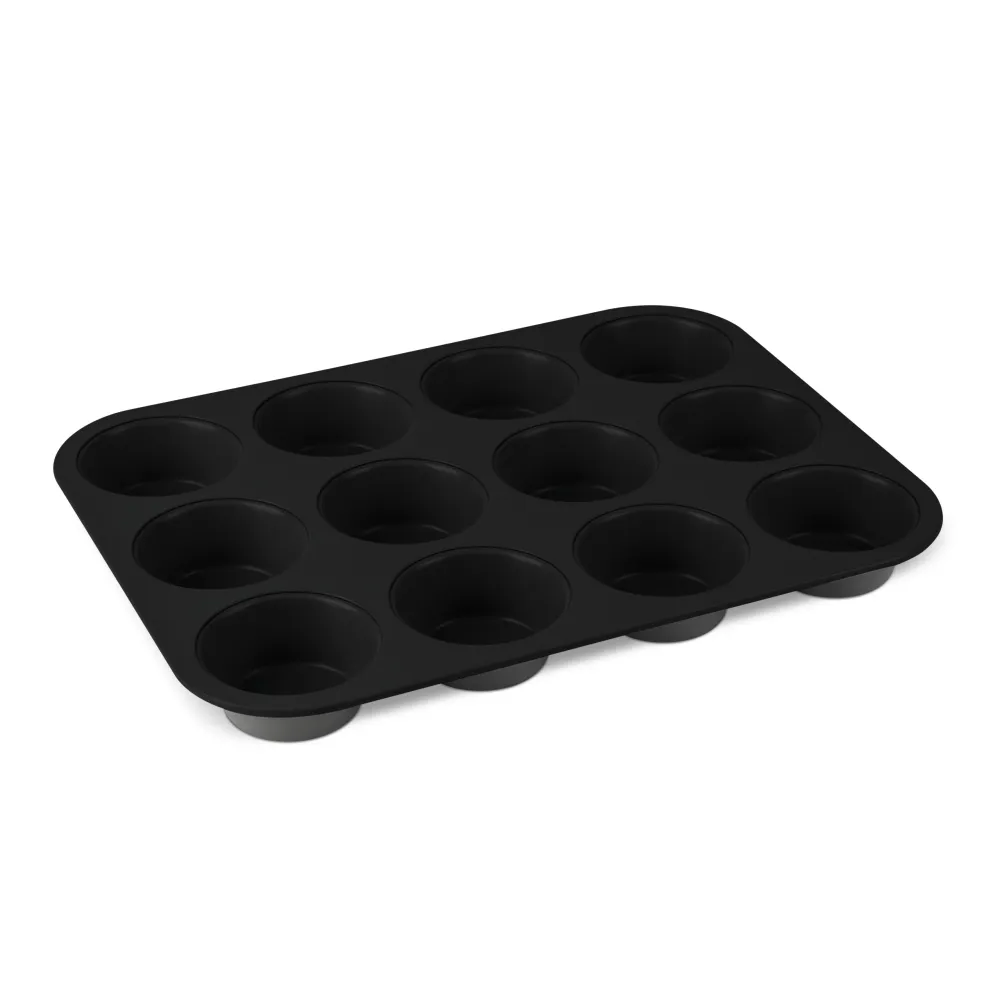 12 részes muffin sütőforma tapadásmentes Antracit Collection Berlinger Haus