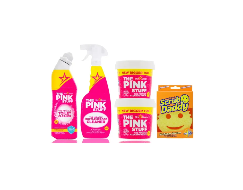 Scrub Bundel - 2 x 850 g tészta, scrub Daddy, WC-tisztító és allesreiniger