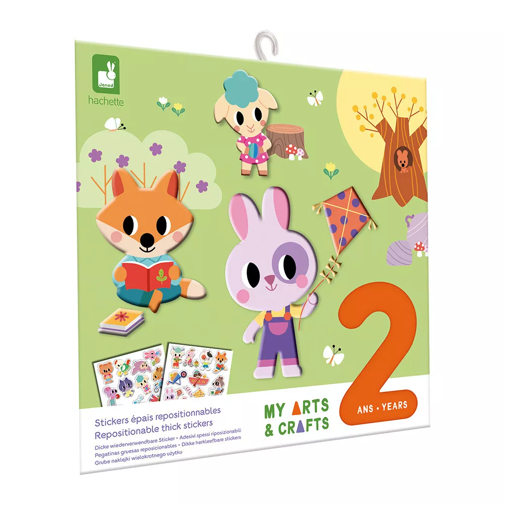 Janod Creative Set Kids Vastag újrafelhasználható matricák My kézműveskedés