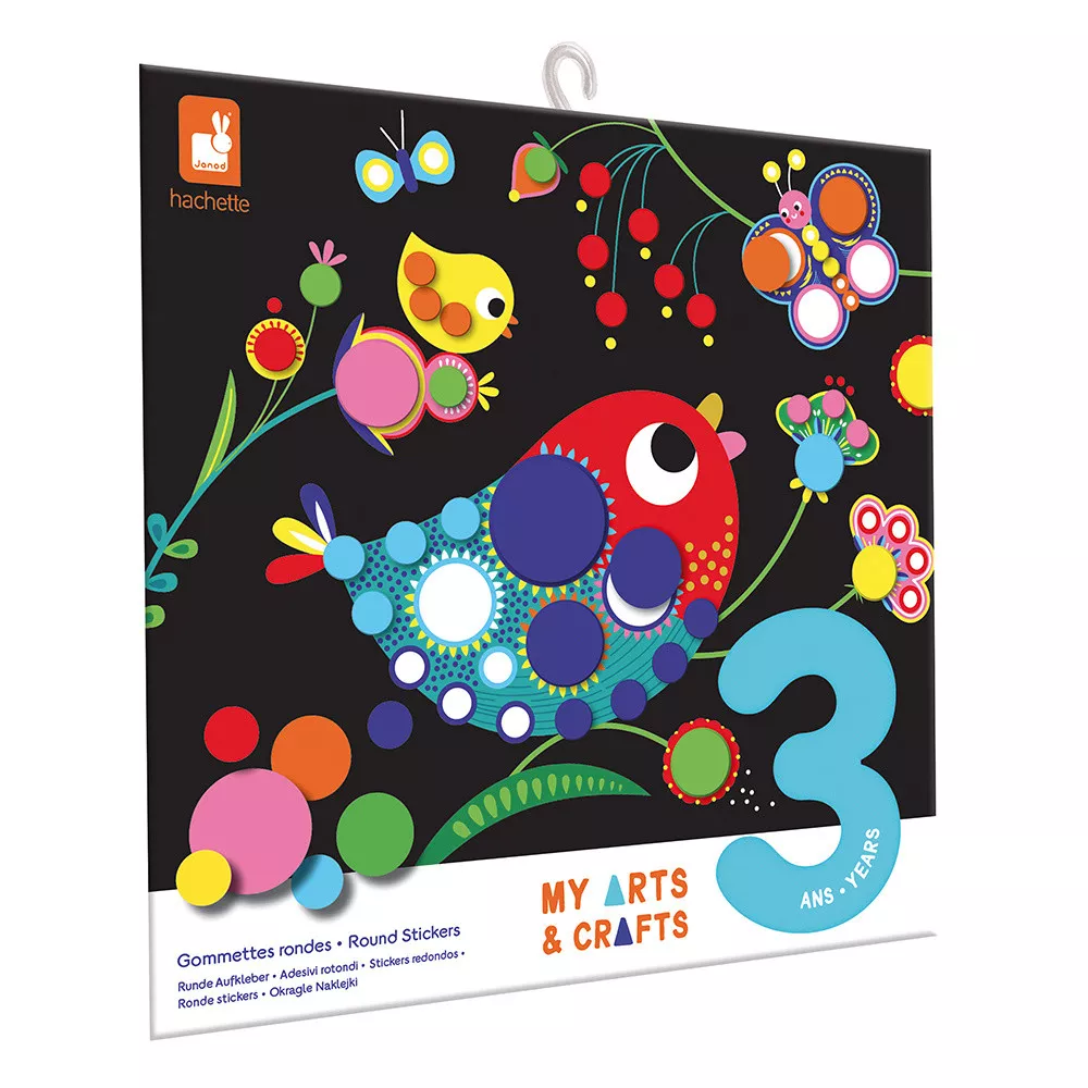 Janod kreatív matricakészlet gyerekeknek Round My arts &amp, crafts