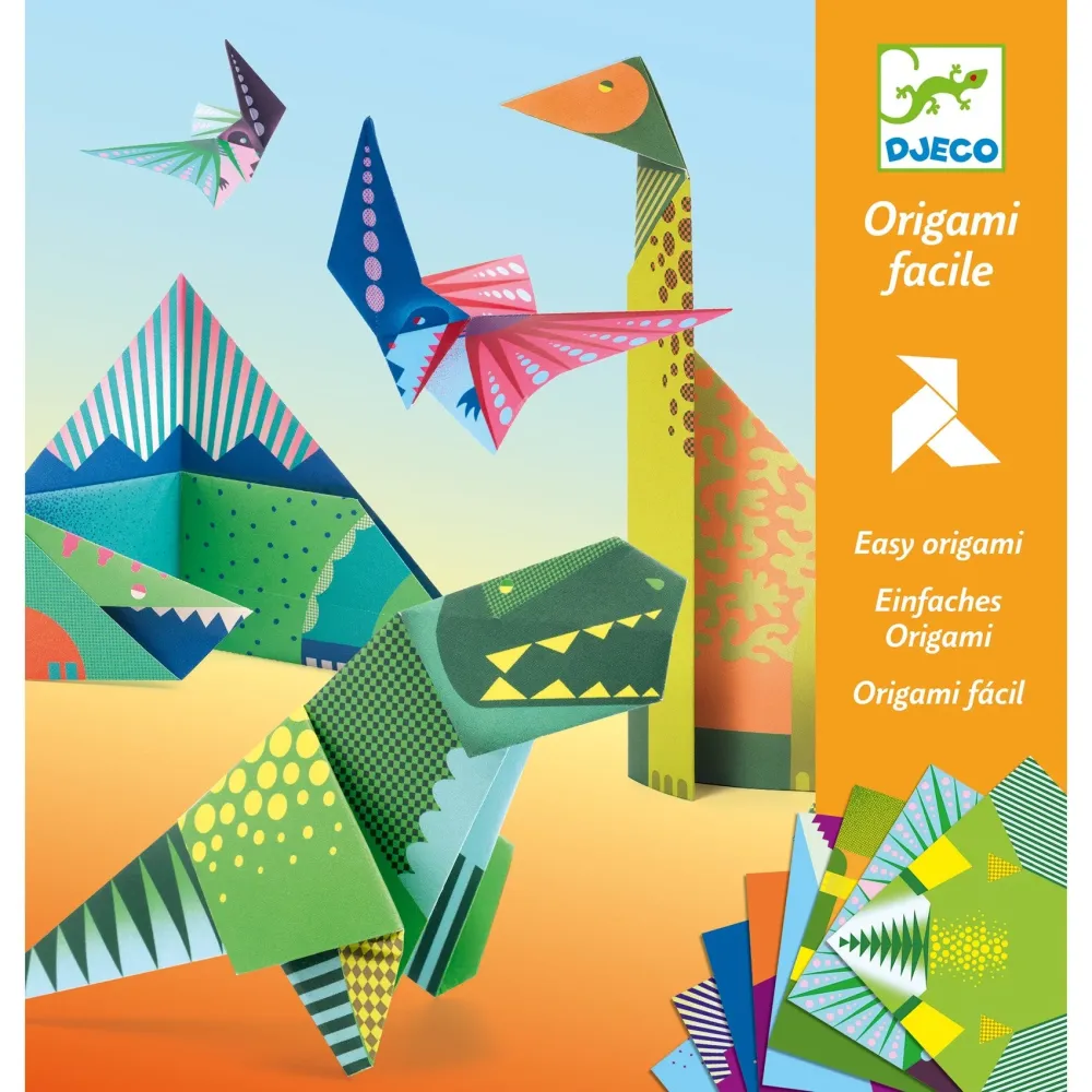 Djeco Origami dinoszauruszok kreatív készlet