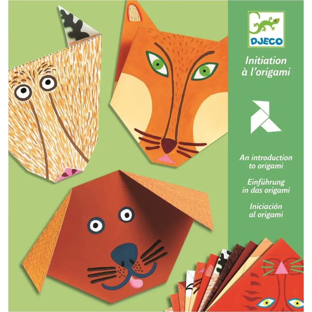 Djeco Origami kreatív készlet és matricák Állatok