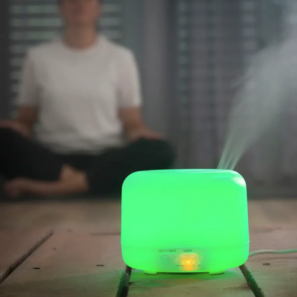 Aroma diffúzor párásító többszínű LED-del