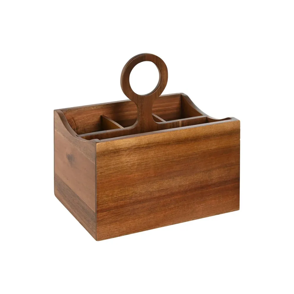 Evőeszközkosár Home ESPRIT Natural Acacia