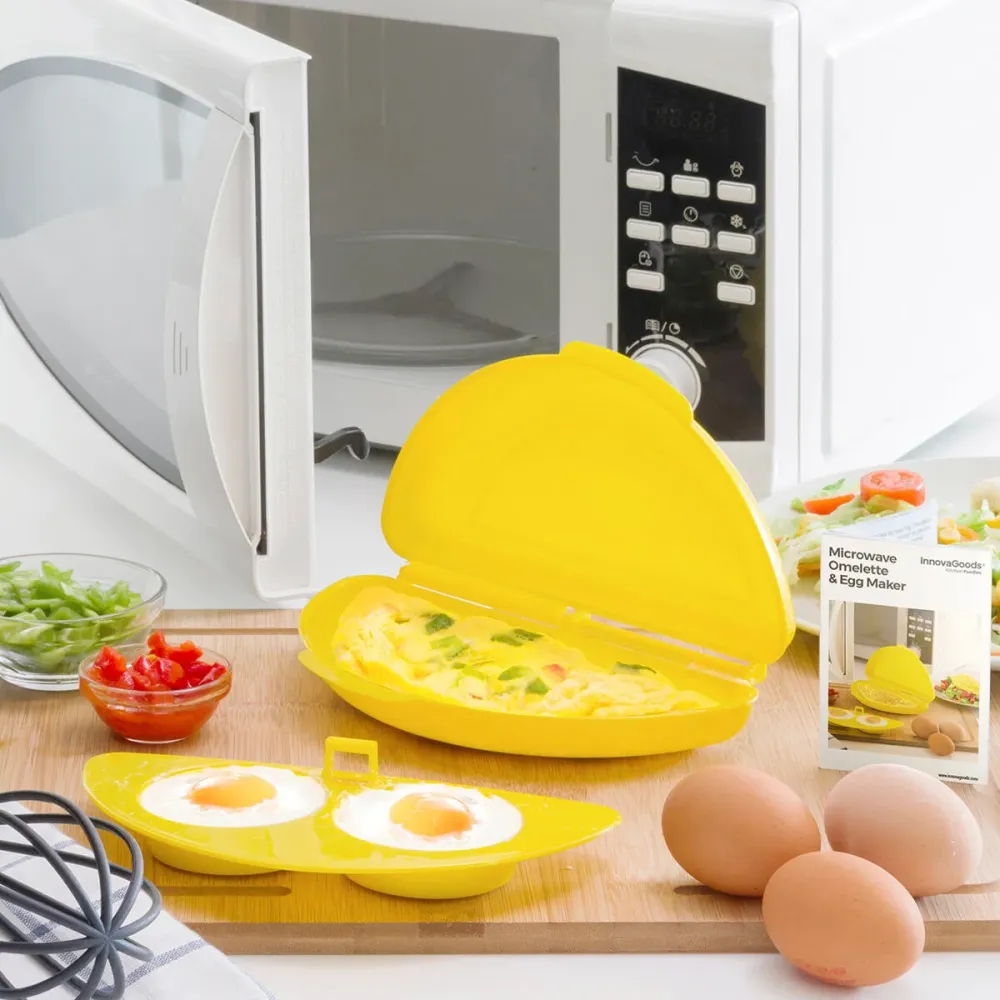 Mikrohullámú omlett- és tojáskészítő