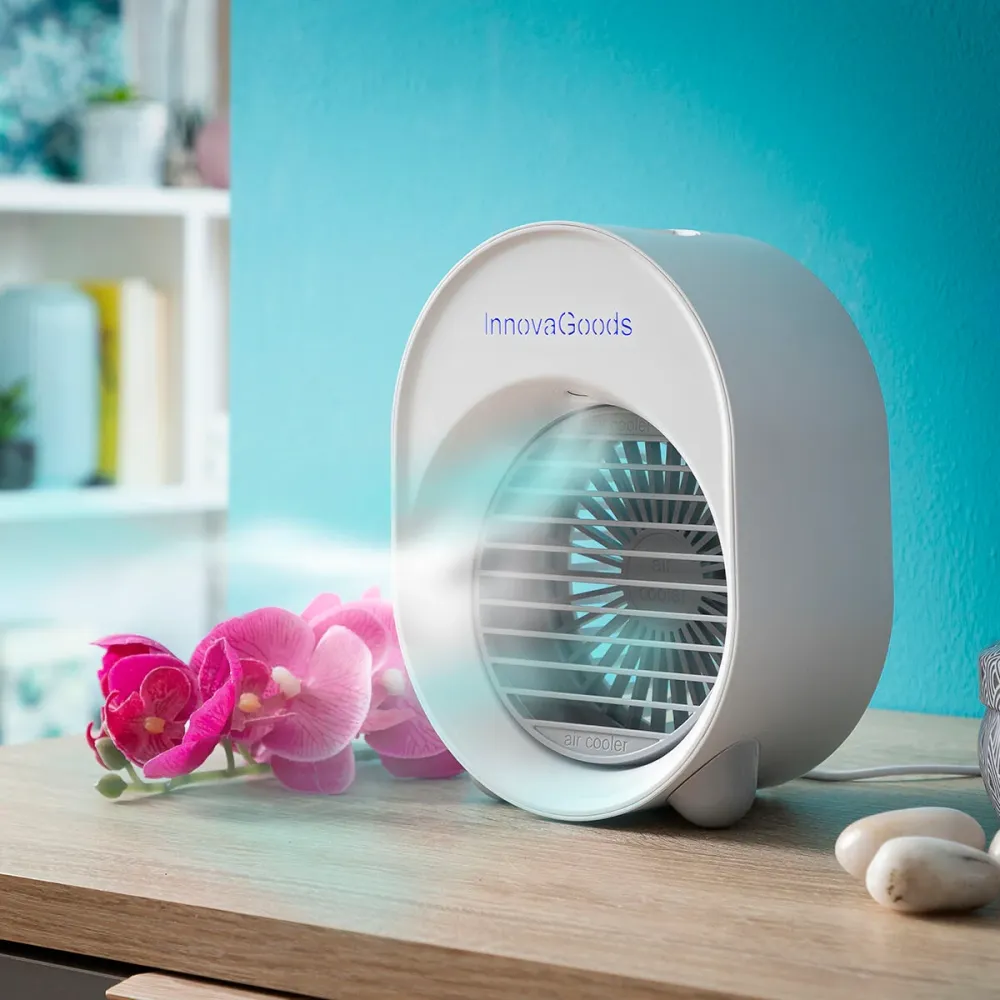 Mini ultrahangos léghűtő-párásító LED-es hűtővel