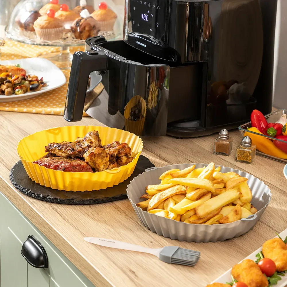 Szilikon kosarak kefével légkeveréses fritőzökhöz 2 db