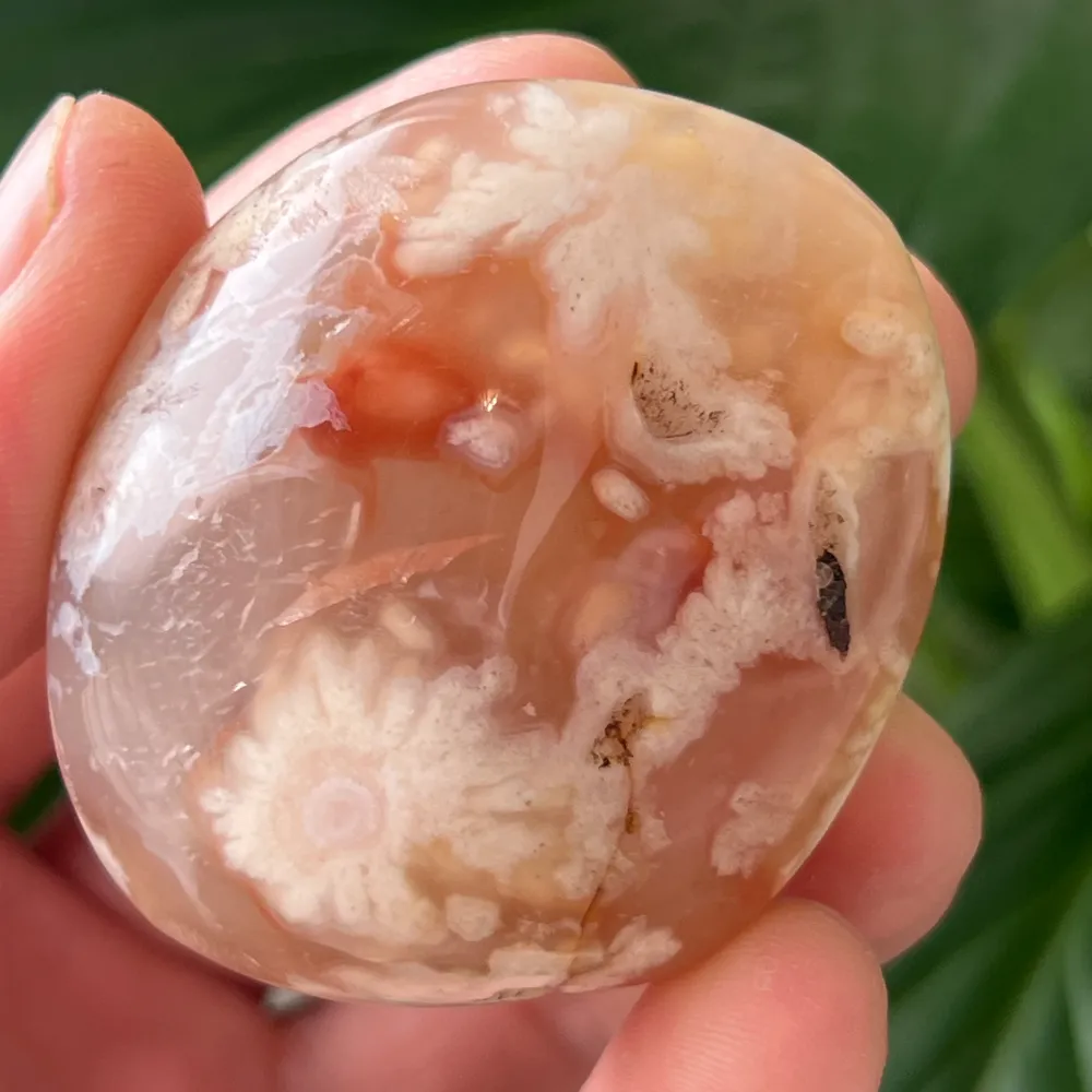Palmstone vörös korallvirág achát m23