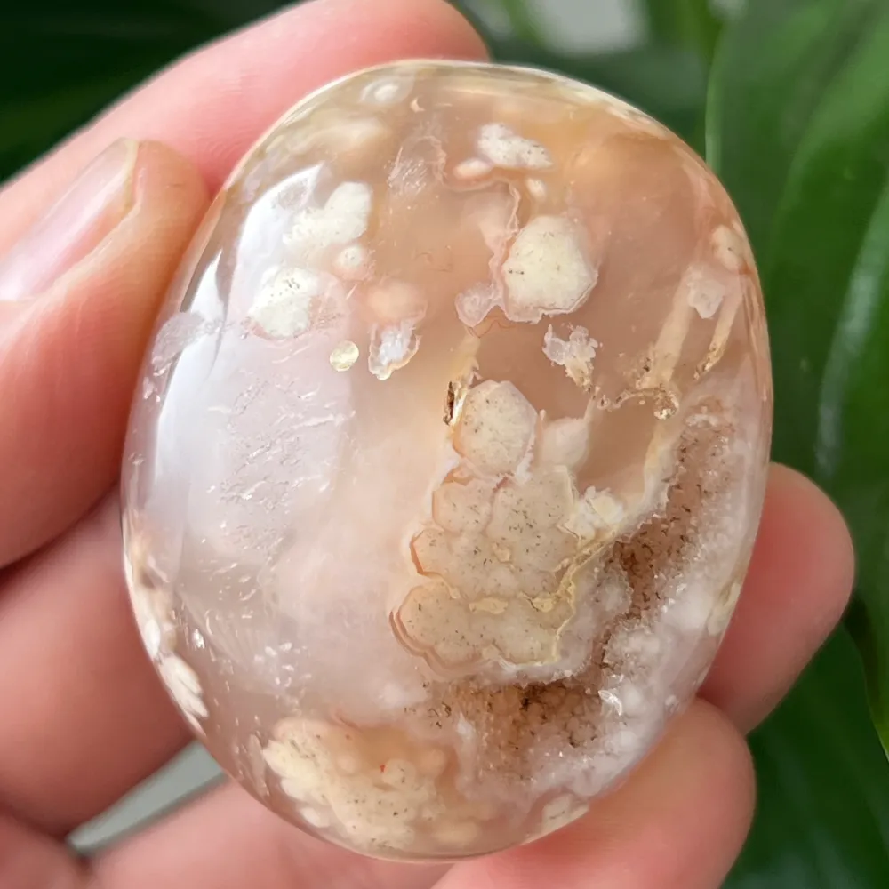 Palmstone vörös korallvirág achát m23