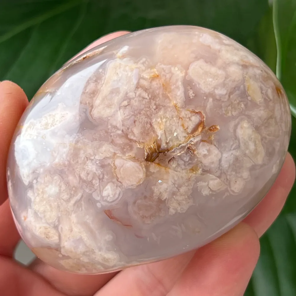 Palmstone vörös korallvirág achát m31