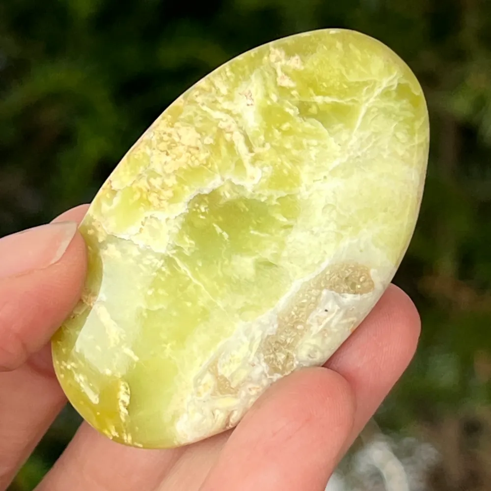 Yellow Serpentine Palmstone Pakisztán | 5. modell