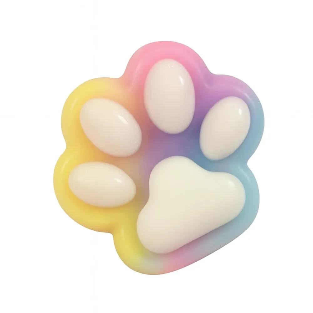 Antistress Squishy játék, Vivimall, Macskamancs Squeeze Toys, lassú visszarúgású, 7.5 cm, 270530-as modell, többszínű