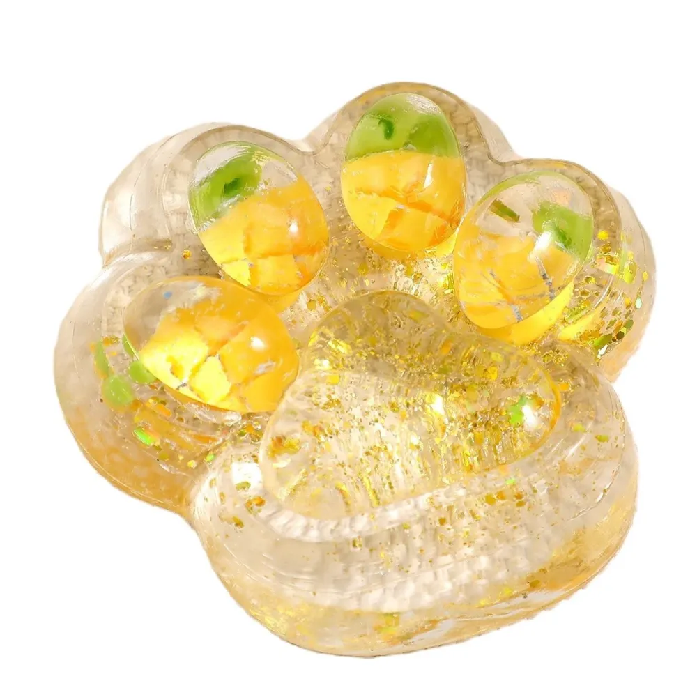 Antistress Squishy játék, Vivimall, Macskamancs Squeeze Toys, lassú visszarúgással, 7.5 cm, 270525-ös modell, Többszínű