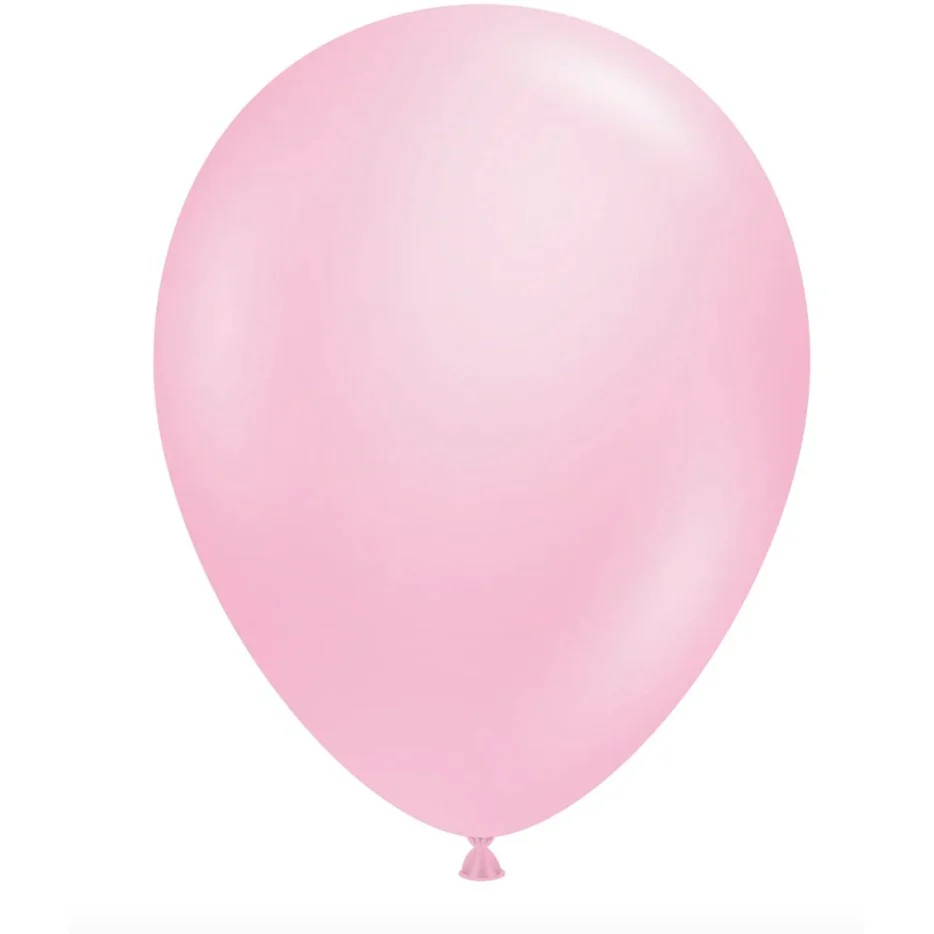 12 darabos léggömb készlet, Vivimall, standard latex, 30 cm, világos rózsaszín