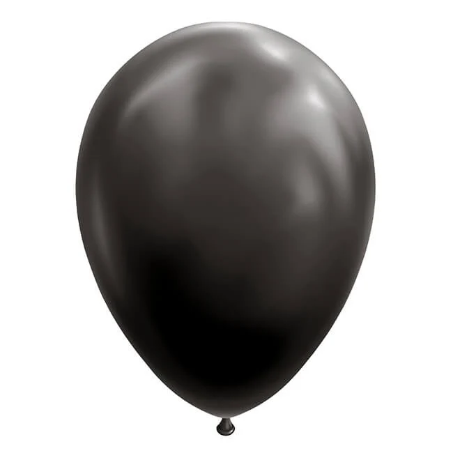 12 darabos lufi szett, Vivimall, Standard latex, 30 cm, fekete