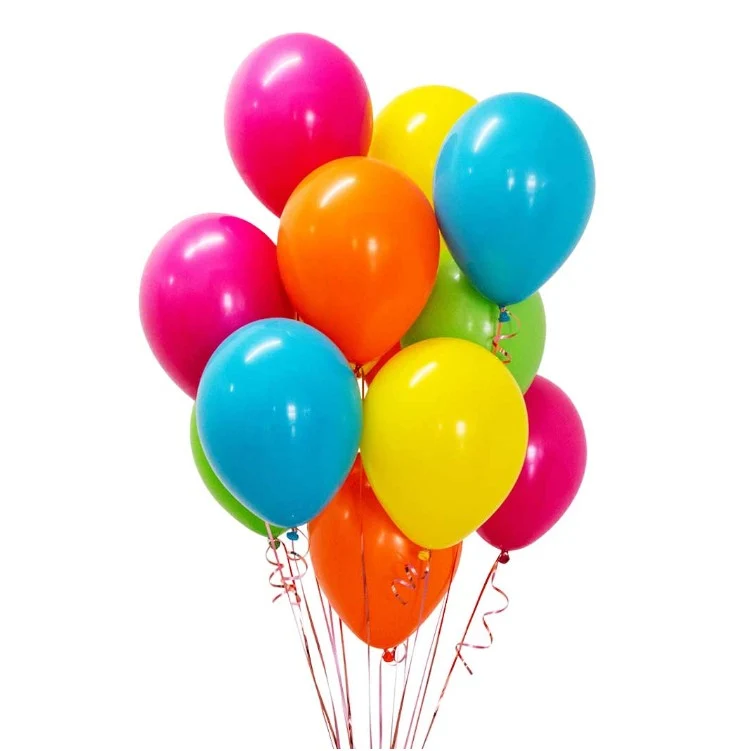 25 db-os latex lufi készlet, metálfényű, 30 cm, E, 2,8 g