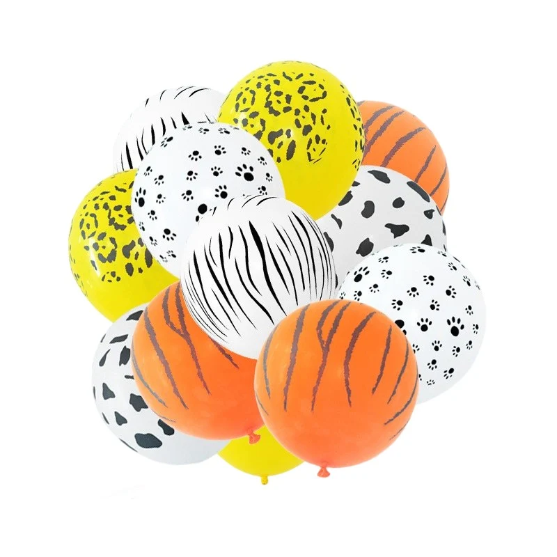 10 db-os Latex Lufi Készlet, 3X, 3X Sárga, 4X Fehér, 23 Cm, 1.4G
