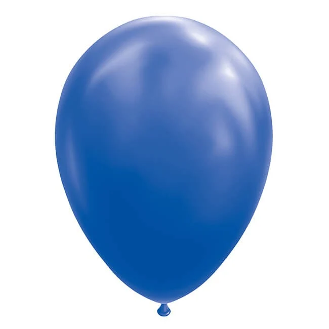 12 db-os léggömb készlet, Vivimall, standard latex, 25 cm, kék