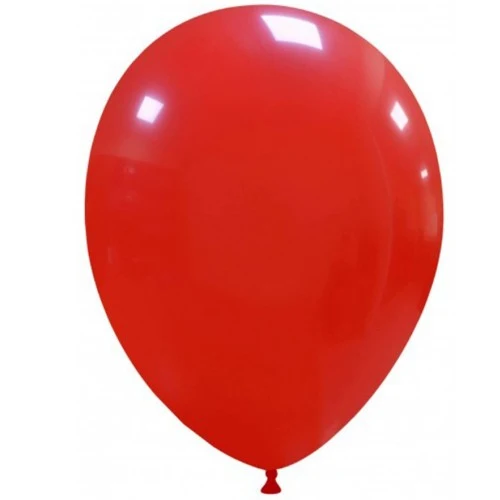 12 db-os léggömb készlet, Vivimall, Standard Latex, 30 cm, Piros