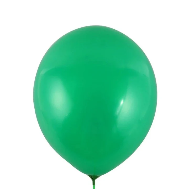 12 db-os léggömb készlet, Vivimall, standard latex, 30 cm, zöld