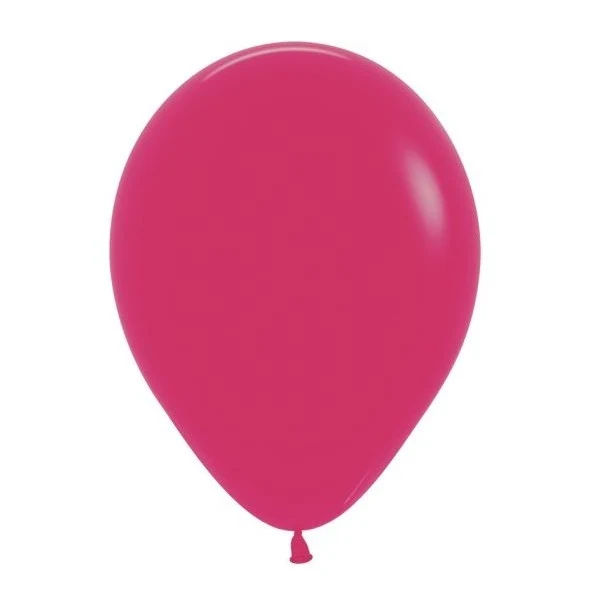 12 db-os léggömb szett, Vivimall, standard latex, 30 cm, málnarózsaszín