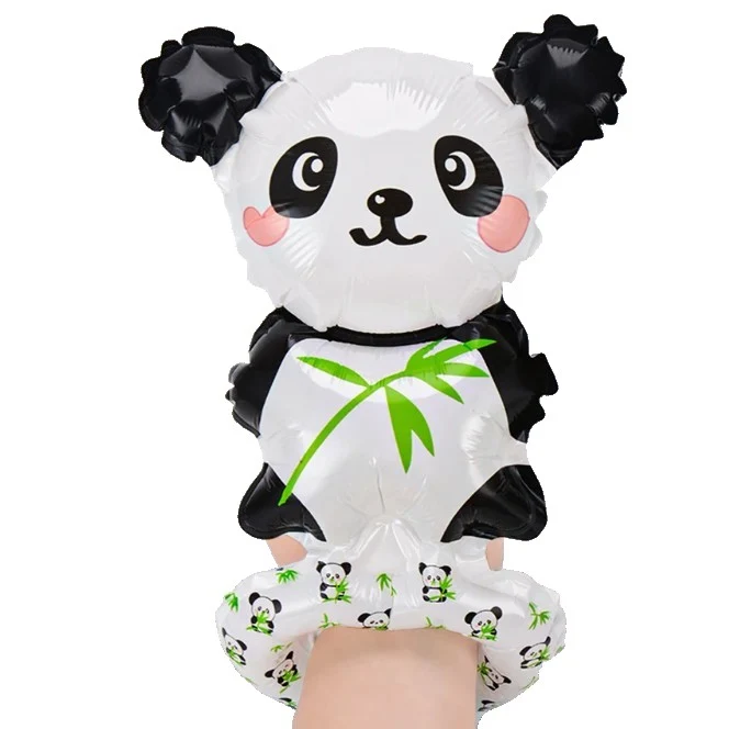 Fólia Lufi, Vivimall, Állatfigurák, Karkötő Típusú, Panda Mintás, 13 x 35 cm, Egyedi Csomagolás, Szívószál Mellékelve, Lev...