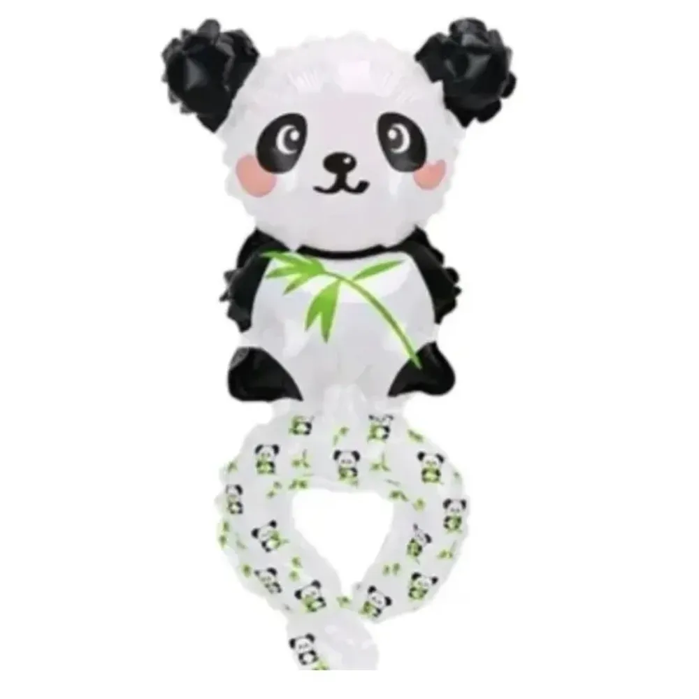 Fólia Lufi, Vivimall, Állatfigurák, Karkötő Típusú, Panda Mintás, 13 x 35 cm, Egyedi Csomagolás, Szívószál Mellékelve, Lev...
